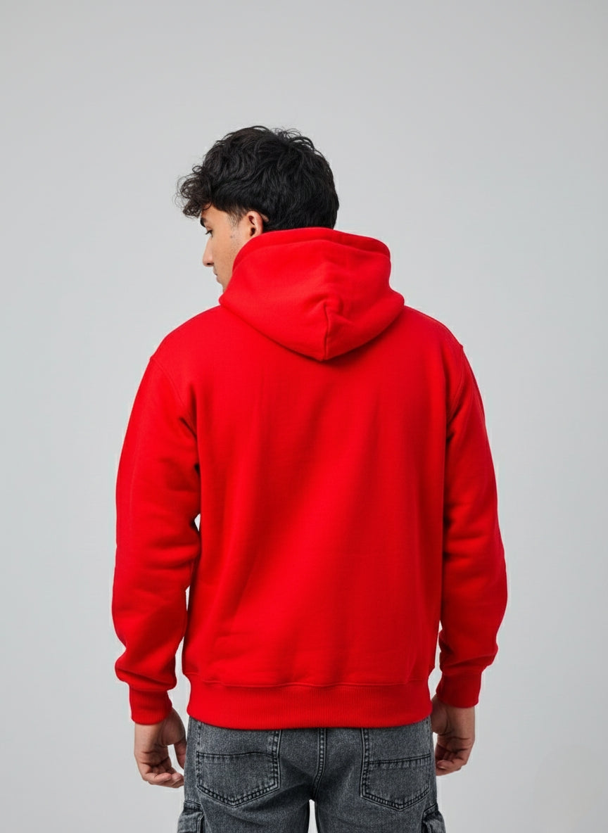 Doodle Art Red Premium Cotton Hoodie