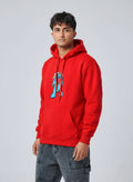 Doodle Art Red Premium Cotton Hoodie