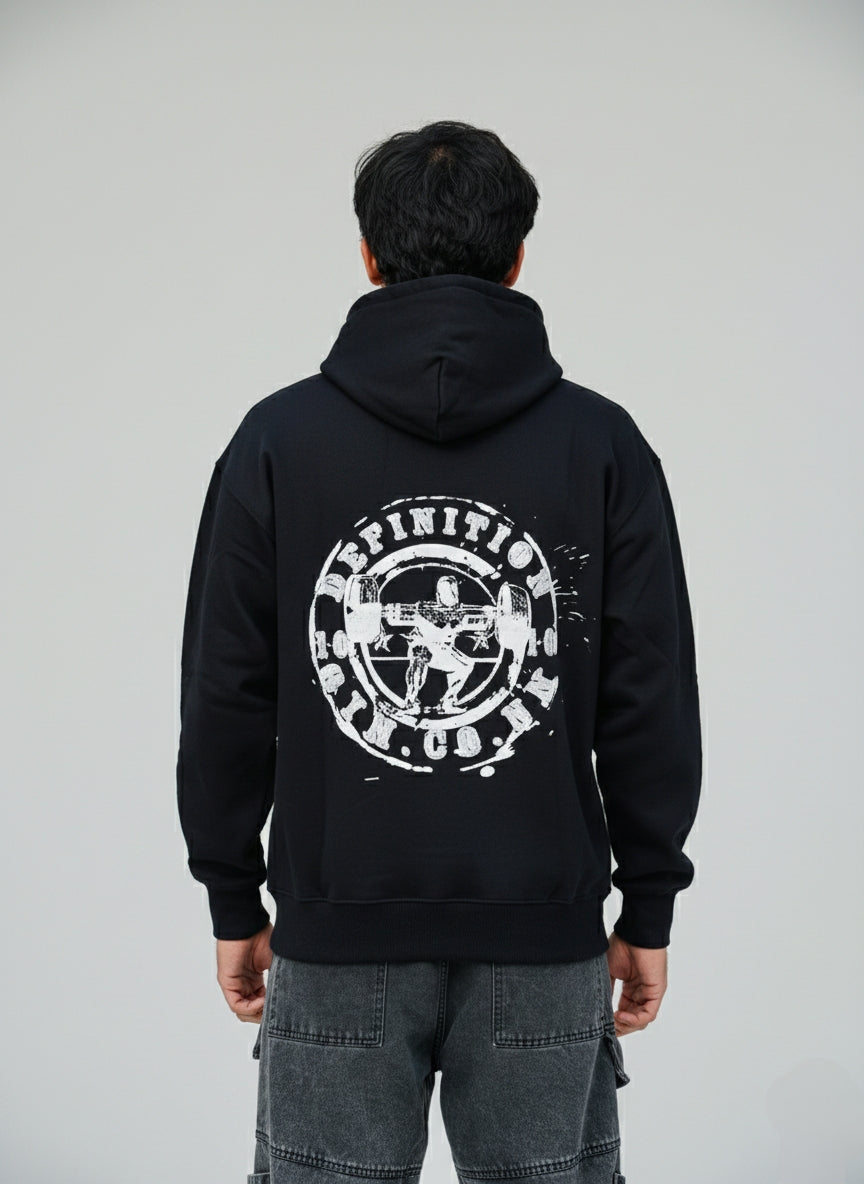Vintage Bodybuilding Print Streetwear Hoodie
