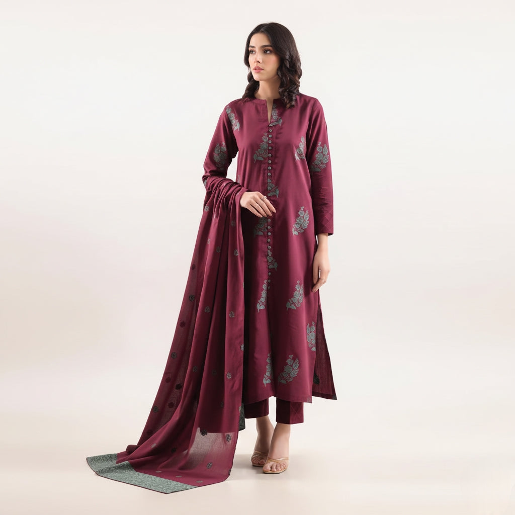 Plum Floral Fusion Pret