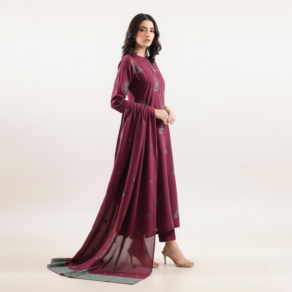 Plum Floral Fusion Pret