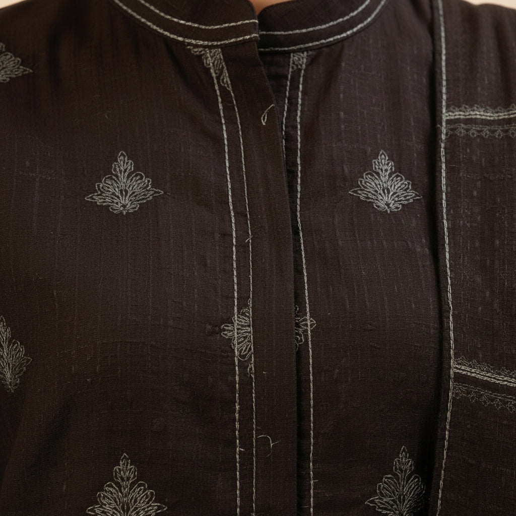 Ebony Grace Embroidered Suit