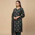 Emerald Bloom Printed Kurta